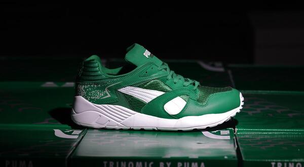 PUMAスニーカー　ホワイト×グリーン　26cm Puma Trinomic XS 850 
